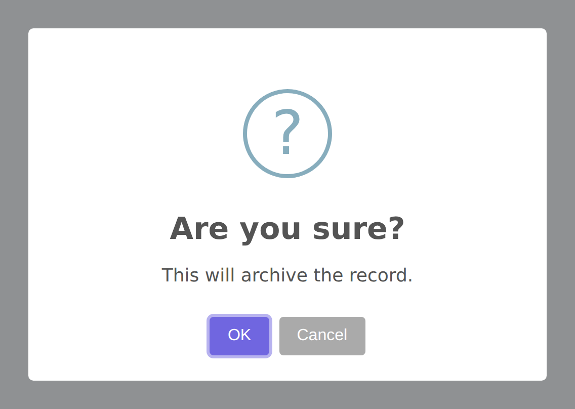 Question alert